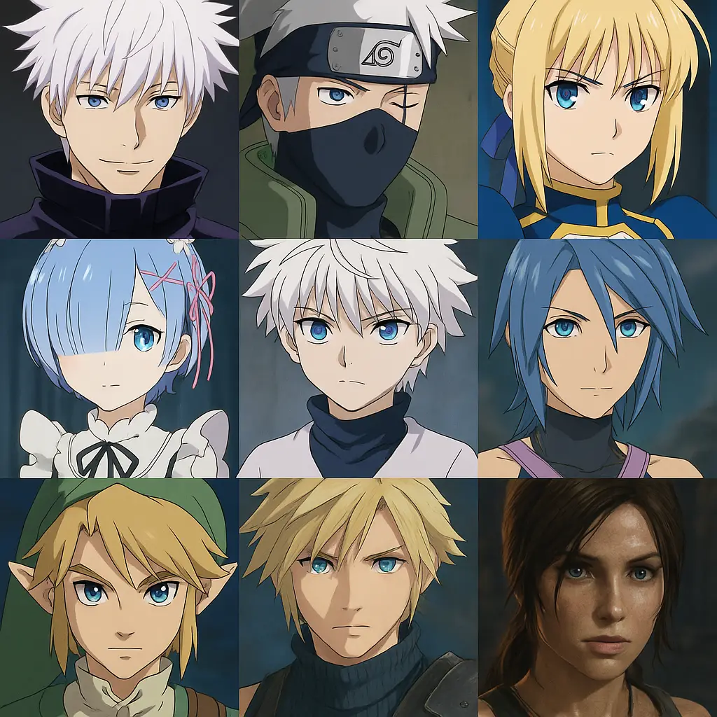 Blue Contact Lens Anime